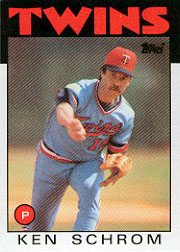 1986 Topps Baseball Cards      071      Ken Schrom